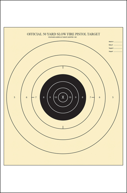 Law Enforcement Targets | Action Target : B-6 50-Yard Slow Fire Target